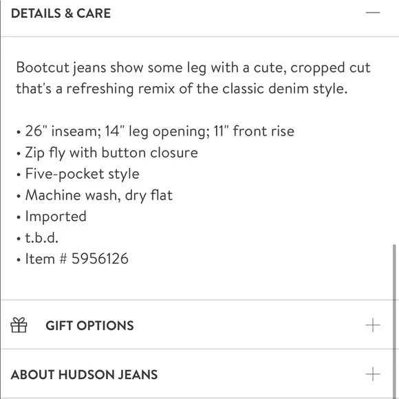 NEW • Hudson Jeans • Holly High Waist Crop Jeans Bright side Blue Distressed 25 - Picture 3 of 6